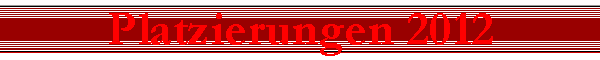 Platzierungen 2012