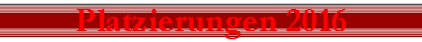 Platzierungen 2016